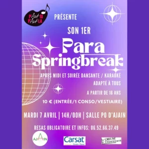 p'art SI p'art LA Para SpringBreak actus2026
